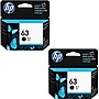 HP 63 Black Standard Yield Ink Cartridges, 2/Pack (T0A53AN-VB)~#|#~sp93372660_sc7