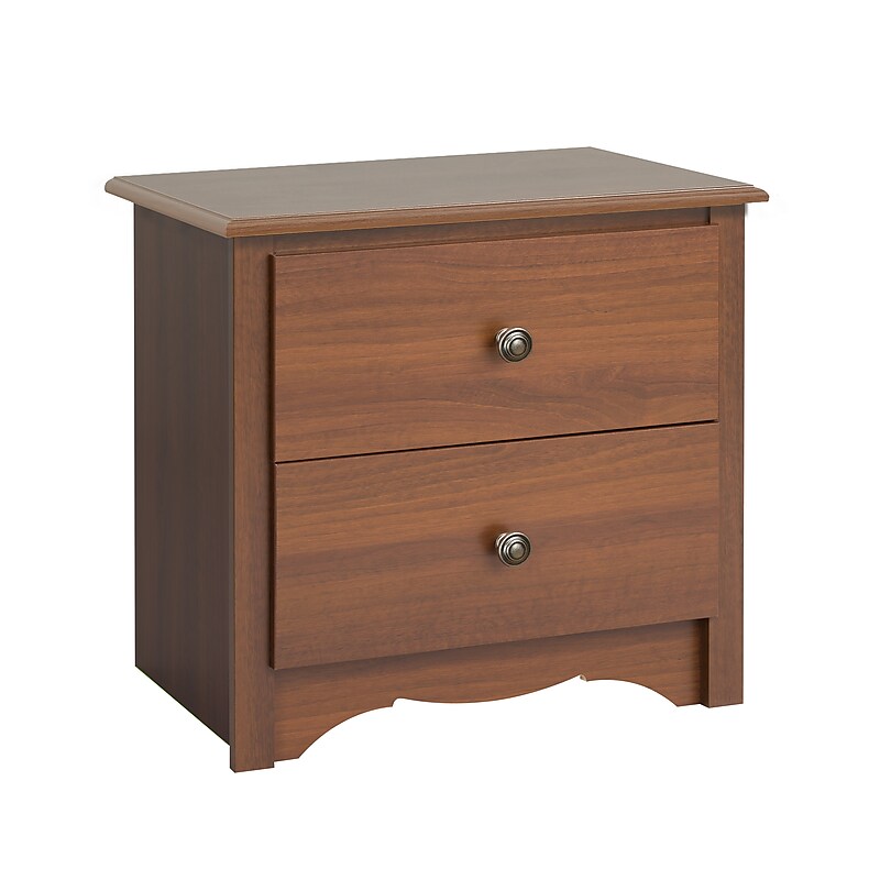 Prepac™ 21.75" Monterey 2 Drawer Nightstand, Cherry image 1