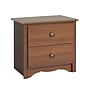 Prepac™ 21.75" Monterey 2 Drawer Nightstand, Cherry~#|#~sp93459792_sc7