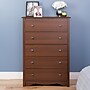 Prepac 45.25" Monterey 5 Drawer Chest, Cherry (CDC-3345-K)~#|#~sp93460307_sc7