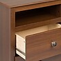Prepac 28" Monterey Tall 2 Drawer Nightstand With Open Shelf, Cherry~#|#~sp93461873_sc7
