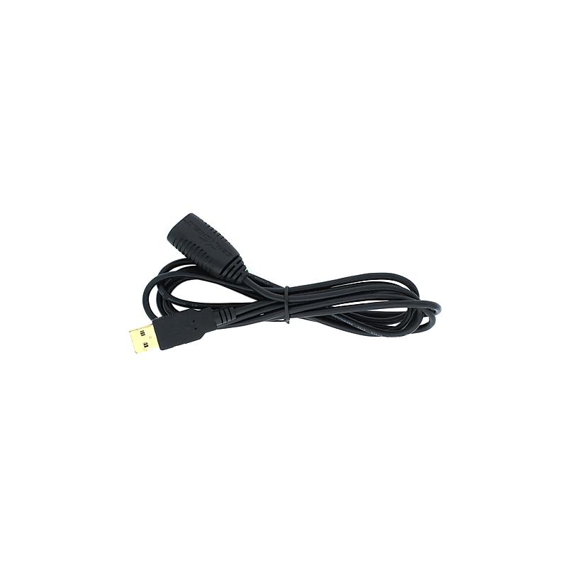 Seal Shield USB Male/Female Extension Cable, 6', Black (SUSB6) image 1