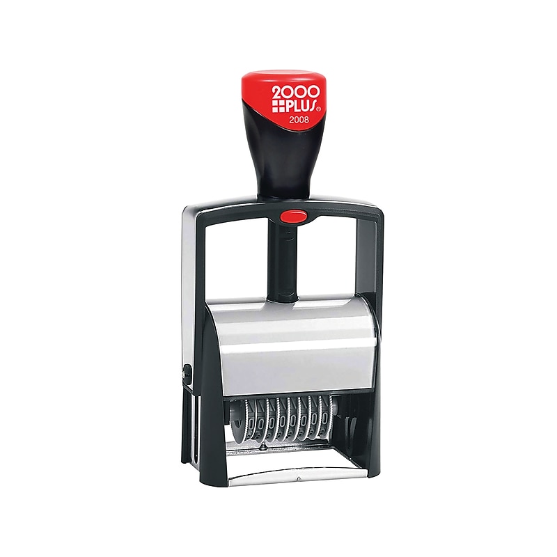 2000 Plus Classic Line 2008 Numbering Stamp, Black Ink (011235) image 1