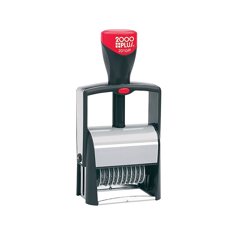 2000 Plus Classic Line 2010/P Numbering Stamp, Black Ink (011236) image 1