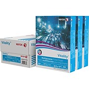 Xerox Vitality 8.5" x 11" Multipurpose Paper, 20 lbs., 92 Brightness, 500 Sheets/Ream, 3 Reams/Carton (3R020473RM)