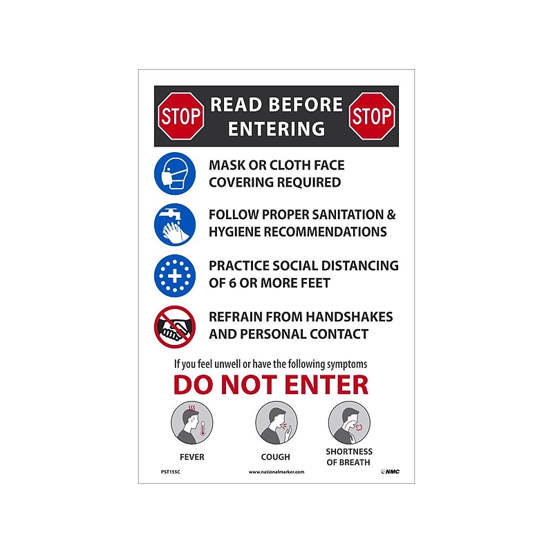 National Marker Safety Awareness Poster, Multicolor (PST155C) image 1