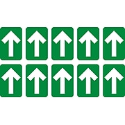 National Marker Walk-On™ Floor Decal, Arrow, 6" x 4", Green, 10 (WFS85GR)