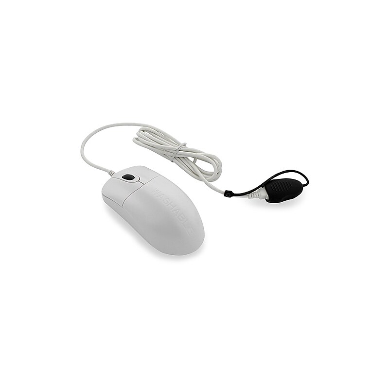 Seal Shield Silver Storm Ambidextrous Optical USB Mouse, White (STWM042) image 1