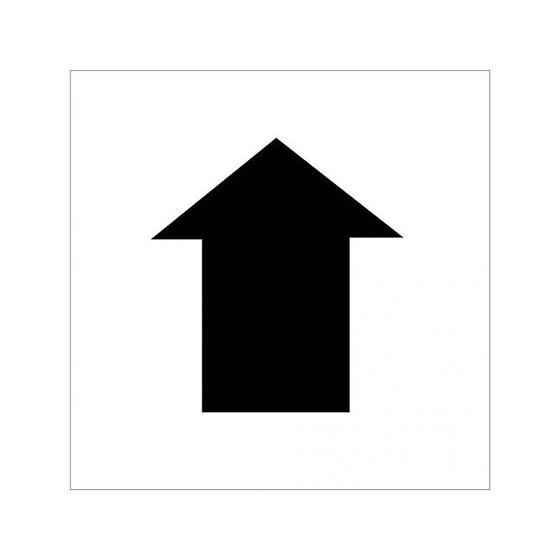 National Marker Stencil, Arrow, 24" x 24" (PMS221) image 1
