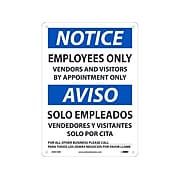 National Marker Wall Sign, "Please Maintain Social Distancing While Using Breakroom," Plastic, 14" x 10", White/Blue (ESN518RB)
