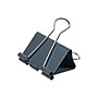JAM Paper Large Binder Clips, 1" Capacity, Grey, 12 Clips/Pack (340BCGY)~#|#~sp93880872_sc7