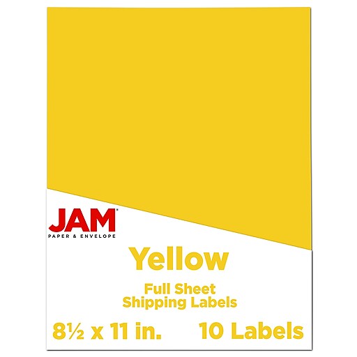 JAM Paper® Shipping Labels, 8 1/2