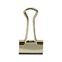 JAM Paper Colorful Small Binder Clips, 1" Capacity, Gold, 25 Clips/Pack (334BCGO)~#|#~sp93880949_sc7