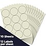 JAM Paper Round Label Sticker Seals, 2.5" Diameter, Ivory, 12 Labels/Sheet, 10 Sheets/Pack (147628590)~#|#~sp93880952_sc7