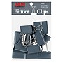 JAM Paper Large Binder Clips, 1" Capacity, Grey, 12 Clips/Pack (340BCGY)~#|#~sp93880959_sc7