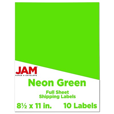 neon green labels