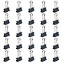 JAM Paper Colored Binder Clips, Small,  3/8" Capacity, Grey, 25/Pack (334BCGY)~#|#~sp93881017_sc7