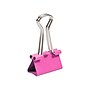 JAM Paper Colored Small Binder Clips, 3/8" Capacity, Pink, 25/pack (334BCPI)~#|#~sp93881045_sc7