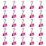 JAM Paper Colored Small Binder Clips, 3/8" Capacity, Pink, 25/pack (334BCPI)~#|#~sp93881047_sc7