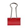 JAM Paper Colored Small Binder Clips, 3/8" Capacity, Red, 25/pack (334BCRE)~#|#~sp93881054_sc7