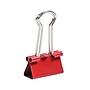 JAM Paper Colored Small Binder Clips, 3/8" Capacity, Red, 25/pack (334BCRE)~#|#~sp93881055_sc7