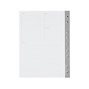 Russell+Hazel 6.38" x 8.38" Weekly Planner Refill, Mini SmartDate, White (51189)