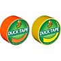 Duck Heavy Duty Duct Tape Set, 1.88" x 15 Yds./1.88" x 20 Yds., Orange/Yellow, 2 Rolls/Pack (DUCKORYW-STP)~#|#~sp93892108_sc7