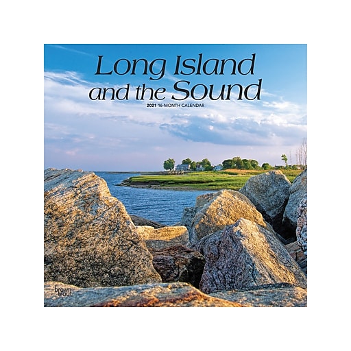 2021 BrownTrout 12" x 12" Wall Calendar, Long Island and the Sound
