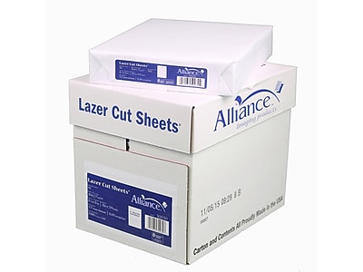 Alliance Lazer Cut 8.5″ x 11″ Printer Paper, 20 lbs., 92 Brightness, 500 Sheets/Ream, 5 Reams/Carton (30030-C) Sansujyuku sansujyuku.com