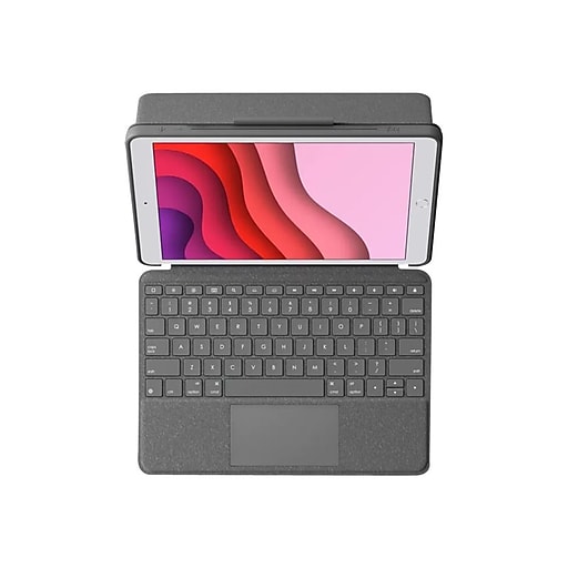 Logitech Woven Fabric Folio for 10.2" iPad, Graphite (920009608) Staples
