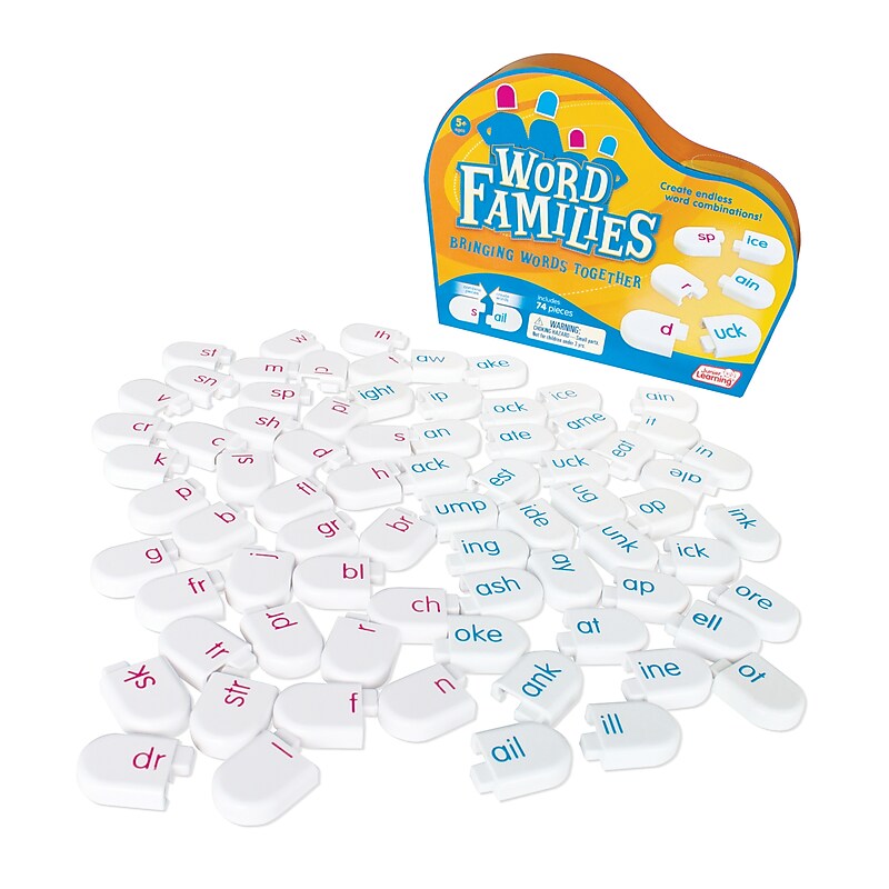 Junior Learning Word Families Learning Game, Kindergarten (JRL120) image 1