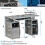 Techni Mobili Complete Computer Workstation Desk With Storage, Gray (RTA-8211-GRY)~#|#~sp94426039_sc7