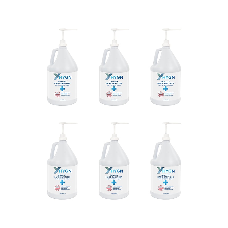 HYGN Gel Hand Sanitizer, 128 Oz., 6/Carton (HG1GALLN-CT) image 1