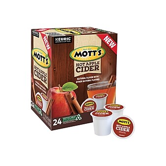 Mott's Hot Apple Cider, 0.79 oz. Keurig K-Cup Pods, 24/Box (386040)