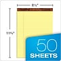 TOPS The Legal Pad Notepad, 8.5" x 11.75", Wide Ruled, Canary, 50 Sheets/Pad, 3 Pads/Pack (75327)~#|#~sp94606373_sc7