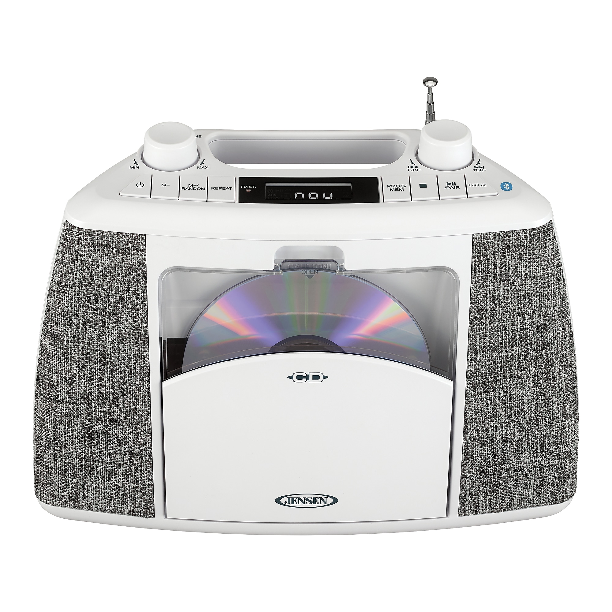 Jensen CD-565 Bluetooth CD/Radio Player, White/Gray (CD-565) Sansujyuku sansujyuku.com