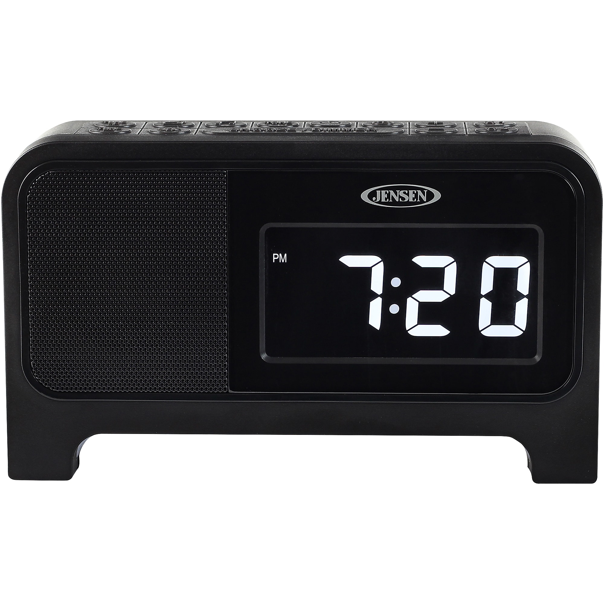 Jensen JCR-350 Digital Clock Radio with Night Light, Black Sansujyuku sansujyuku.com