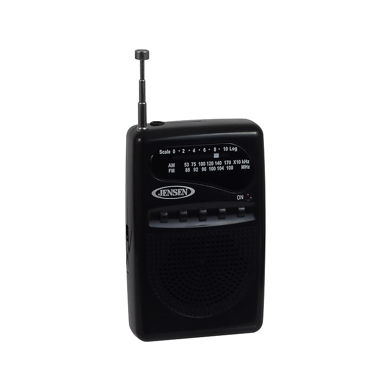 Jensen MR-80 AM/FM Pocket Radio, Black (MR-80) image 1