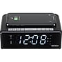 Jensen QICR-200 Dual Alarm Clock Radio with Wireless Qi Charging, Black (QICR-200)~#|#~sp94609350_sc7