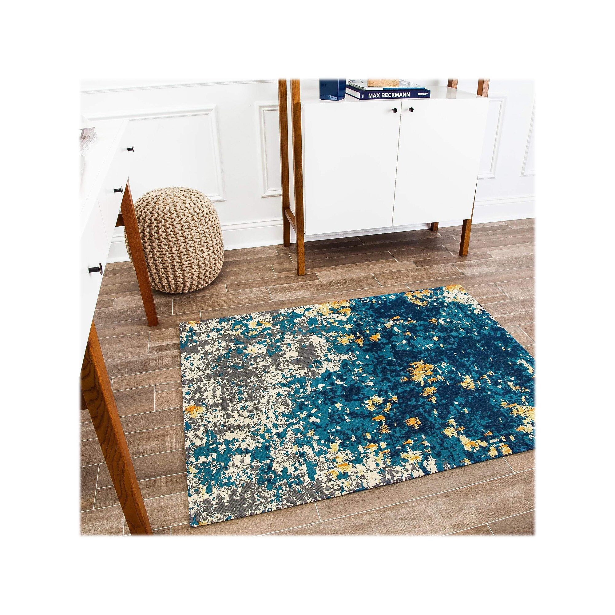 Anji Mountain Rug’d Bilbao Carpet & Hard Floor Chair Mat, 36″ x 48”, Multicolored (AMB9016) Sansujyuku sansujyuku.com