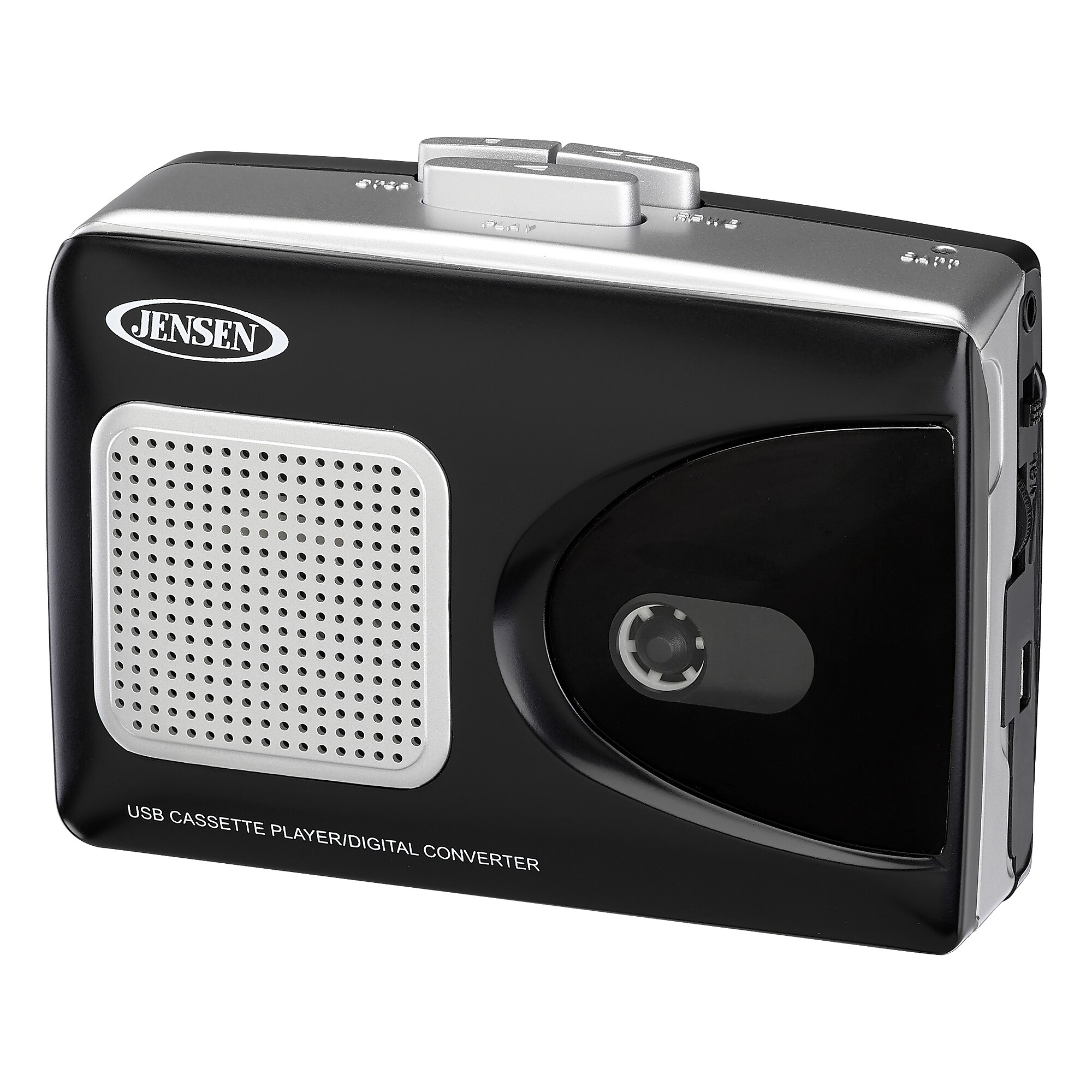 Jensen SCR-90 Stereo USB Cassette Player, Black (SCR-90) Sansujyuku sansujyuku.com