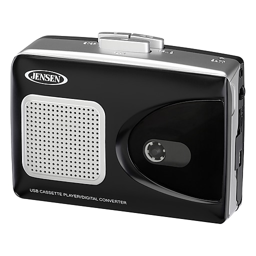 Jensen SCR-90 Stereo USB Cassette Player, Black (SCR-90) | Staples