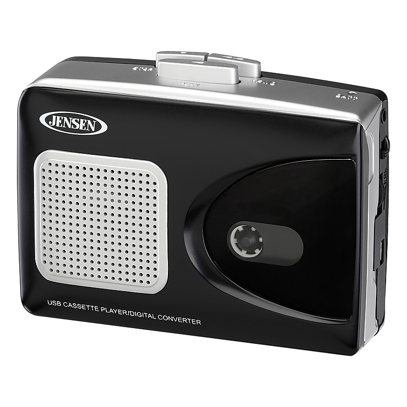 Jensen SCR-90 Stereo USB Cassette Player, Black (SCR-90) image 1