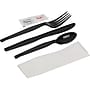 Dixie Individually Wrapped Plastic Cutlery Sets, Heavy-Weight, Black, 250/Carton (CH56NSPC7)~#|#~sp94867854_sc7