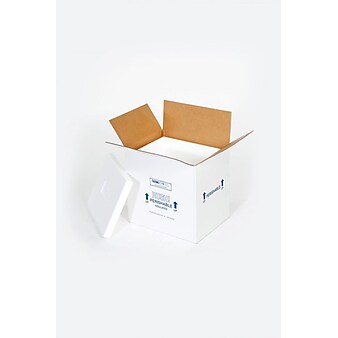 SI Products Insulated Shipper, 7" x 6" x 8", White, Each (207C)