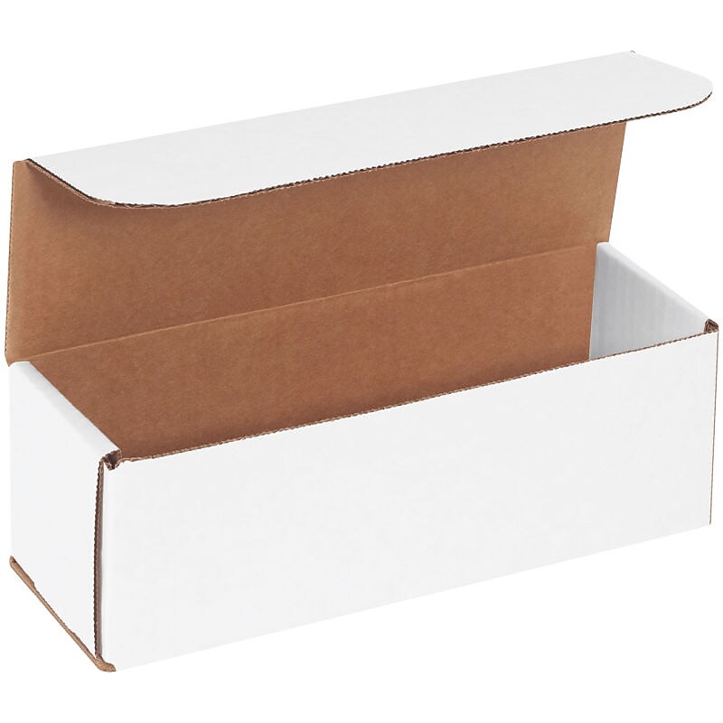 SI Products Corrugated Mailers, 9" x 3" x 3", White, 50/Bundle (M933) image 1