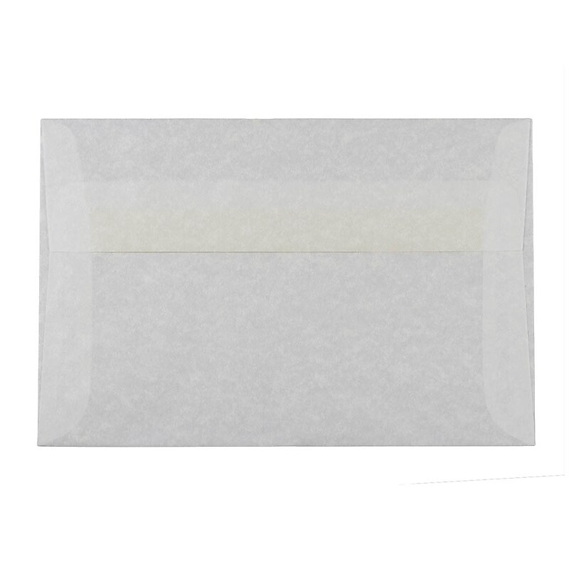 JAM PAPER A8 Translucent Vellum Invitation Envelopes, 5 1/2 x 8 1/8, White with Virtual Clouds, 25/Pack (52692203682I) image 1