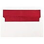 JAM PAPER 3 7/8 x 8 1/8 Foil Lined Invitation Envelopes, White with Red Foil, 50/Pack (71565I)~#|#~sp95008909_sc7