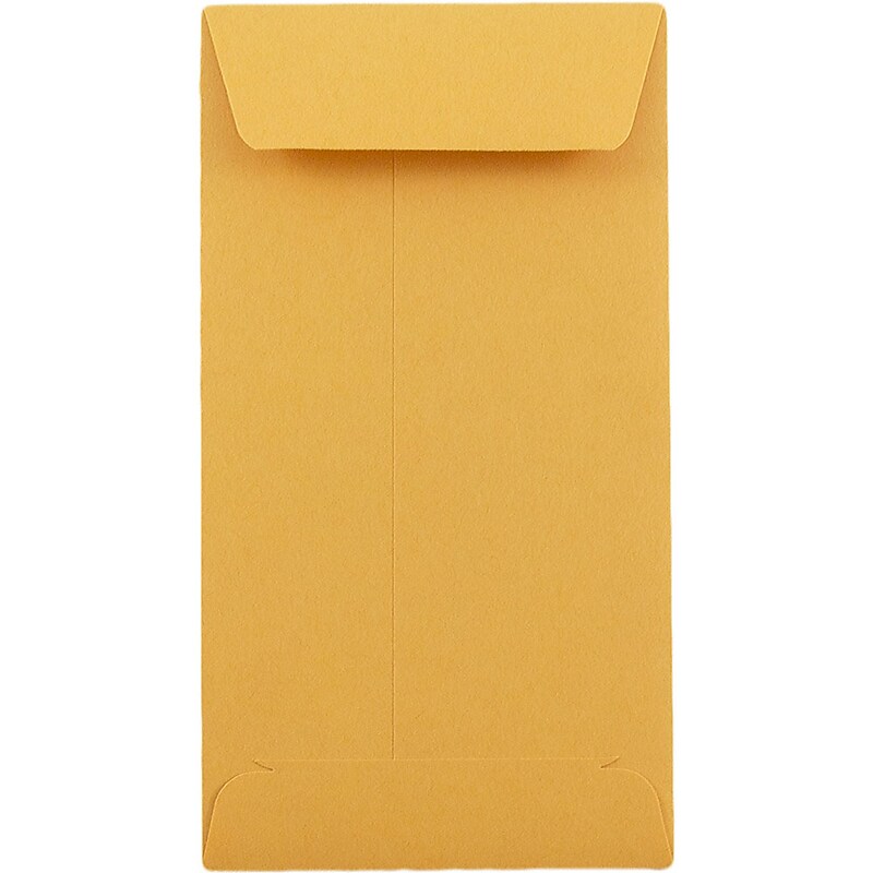 JAM PAPER #5.5 Kraft Coin Recycled Business Envelopes, 3 1/8 x 5 1/2, Brown Kraft Recycled, 100/Pack (40931170B) image 1