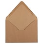 JAM PAPER A6 Kraft V-Flap Invitation Envelopes, 4 3/4 x 6 1/2, Brown Kraft Recycled, 50/pack (1534200I)~#|#~sp95009069_sc7